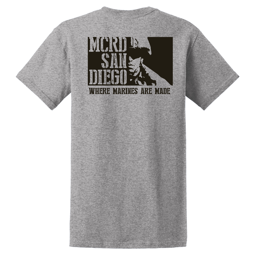 Mcrd Sd Where Marines Are Made Usmc Adult Tee Frontline Military Apparel