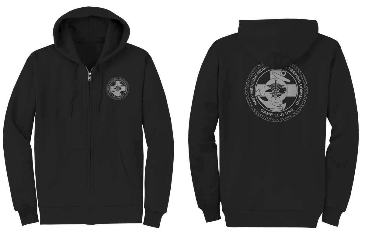 NMRTC Camp LeJeune USMC Adult Zip Hoodie – Frontline Military Apparel