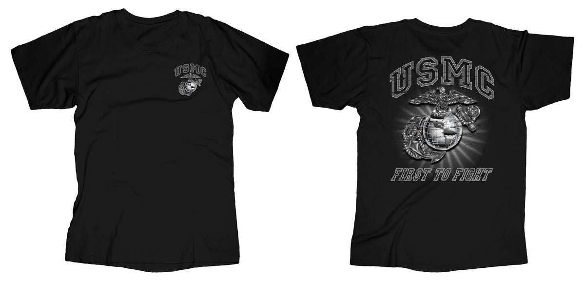 Ega First To Fight Usmc Mens Tee Frontline Military Apparel