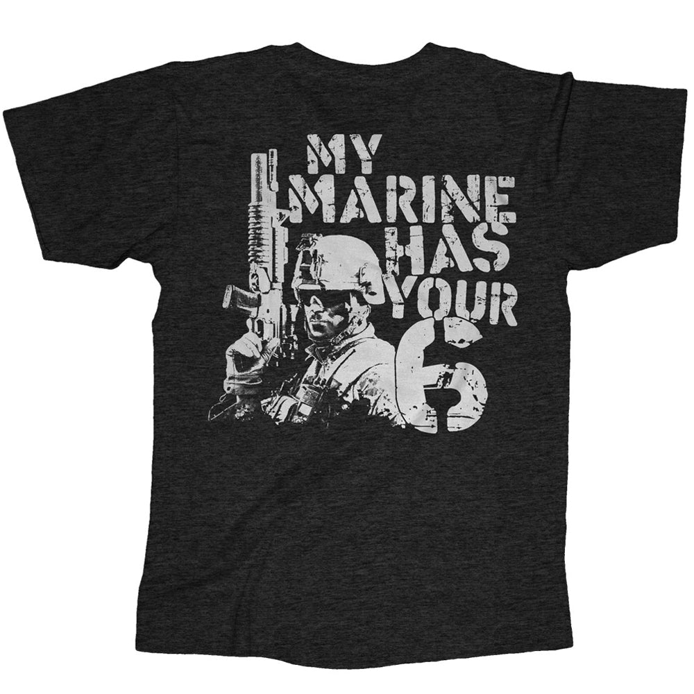 Marine 6 Mens Usmc Tee Frontline Military Apparel