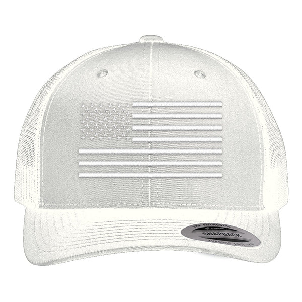 Flexfit US Flag Blackout 3D Snapback Hat