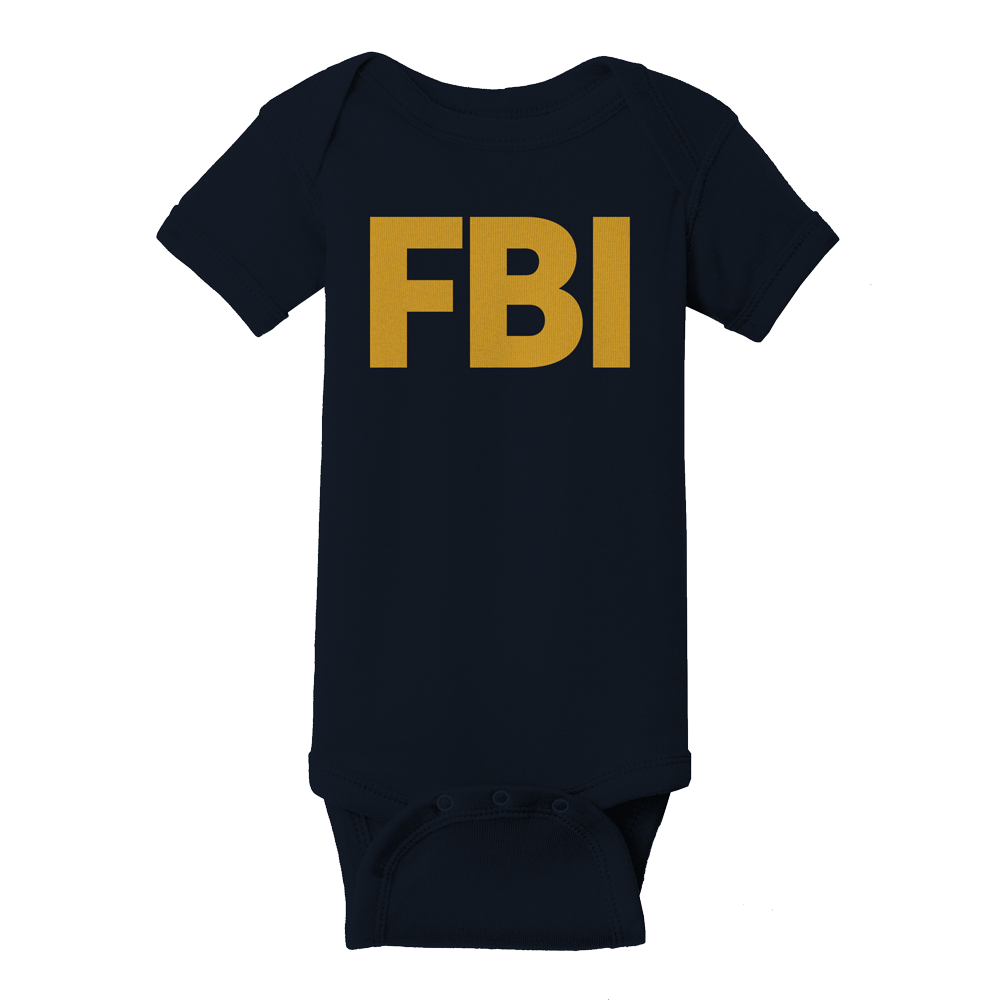 FBI Block Letter Onesie