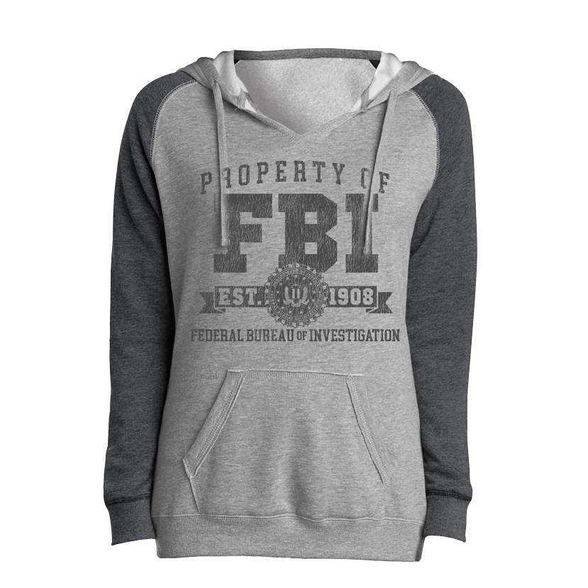 FBI Property Pullover Raglan Ladies Hoodie