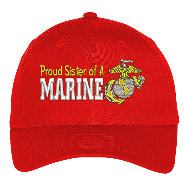 Proud Sister of a Marine USMC Hat