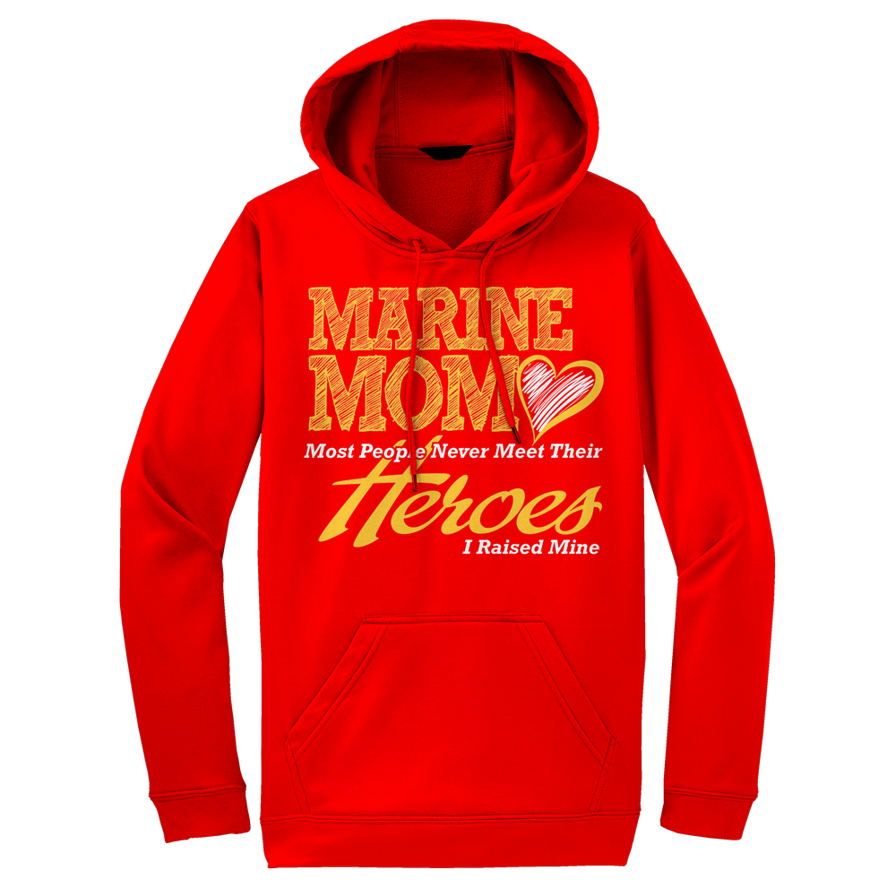 Heroes Marine Mom USMC Adult Hoodie
