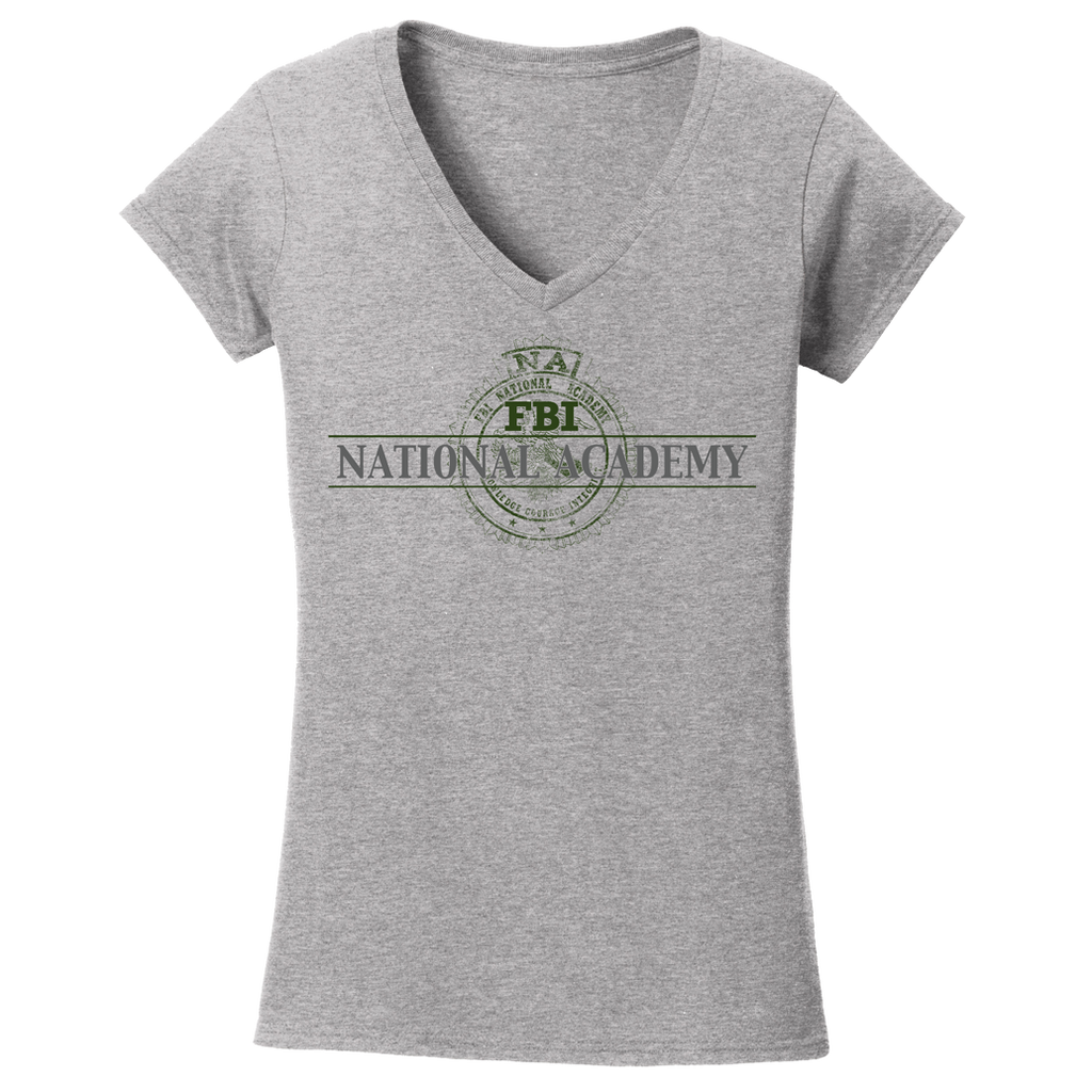 NA  Academy Bars Ladies V-Neck SS Tee