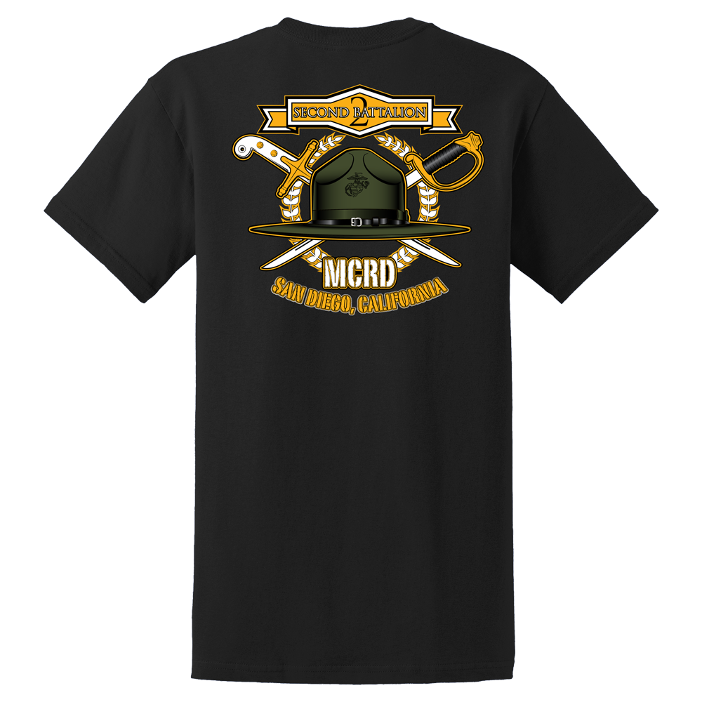 2nd Battalion MCRD San Diego USMC Mens Tee-Black