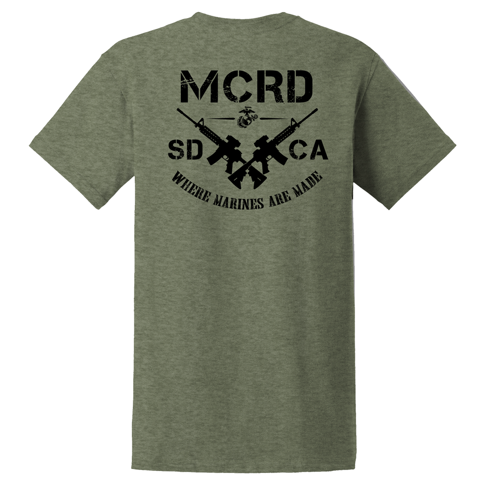 Frontline MCRD San Diego T-Shirt | MCRDSD Shirt for Sale L