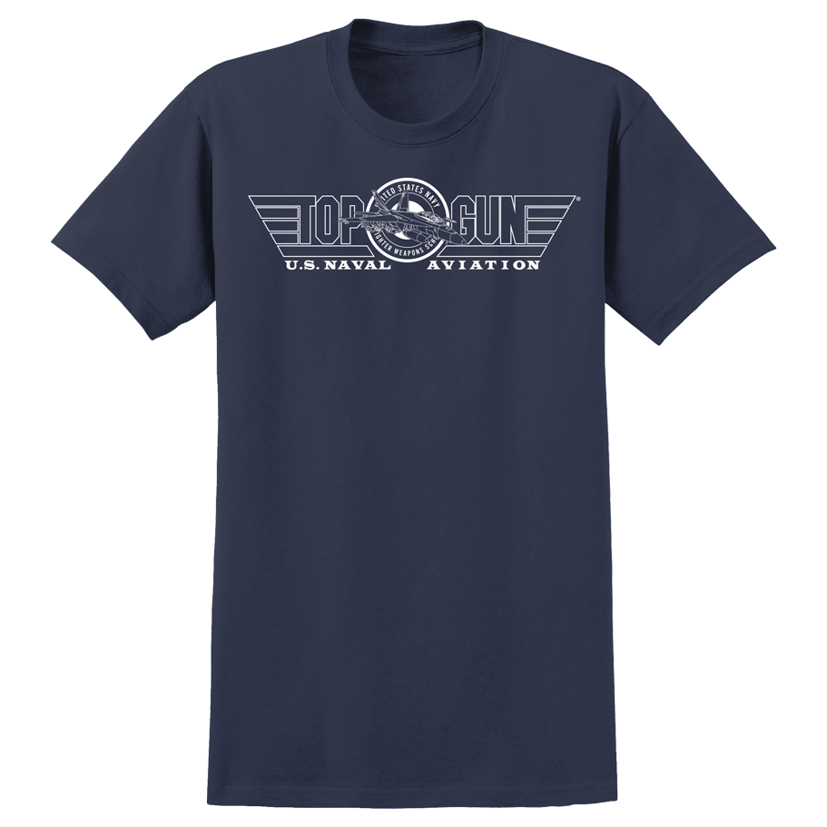 Top Gun Outlines Adult US Navy T-shirt