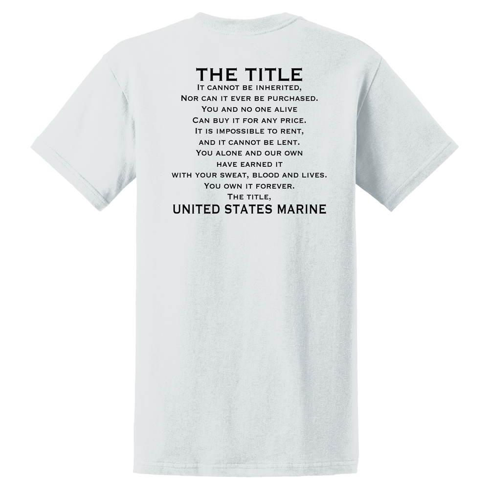 The Title Adult USMC T-shirt