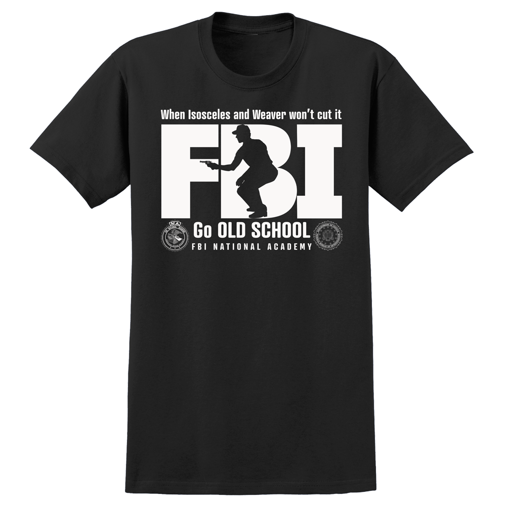 FBI Go Old School Adult SS Tee