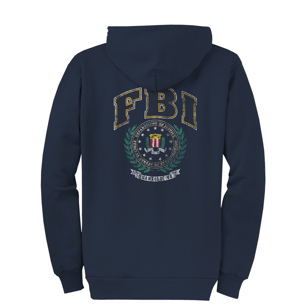 FBI Laurels Adult Zip Hoodie
