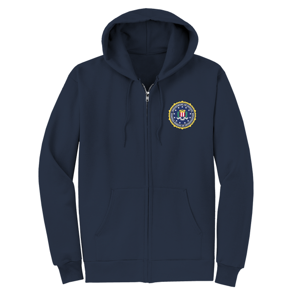 FBI Laurels Adult Zip Hoodie