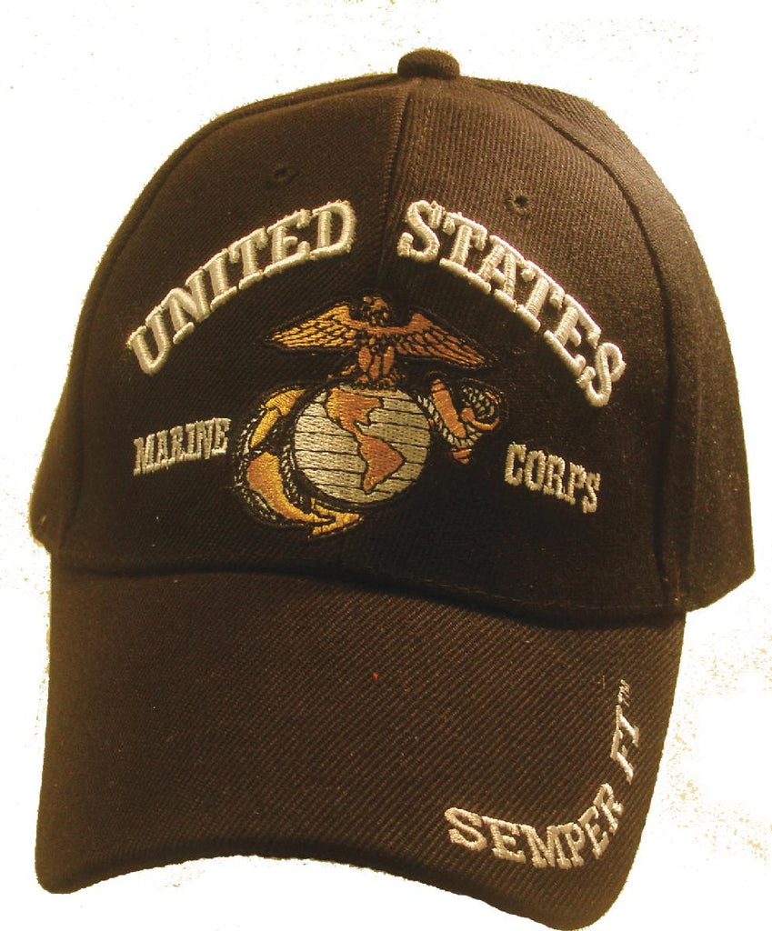 USMC EGA Embroidered Marines Hat - Semper Fi Visor