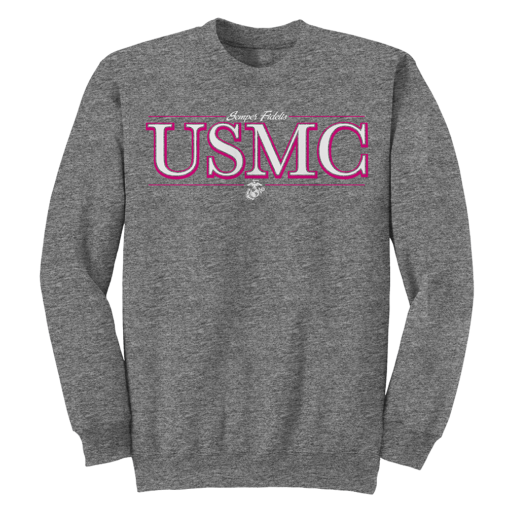 Flash USMC Adult Sweatshirt-Graphite Heather