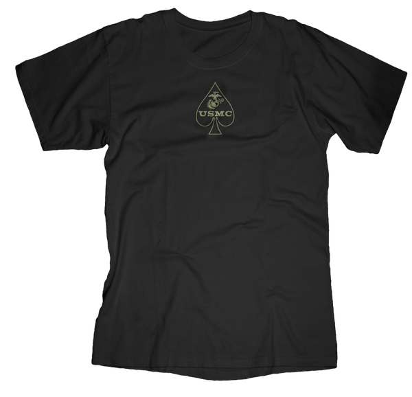 King of Spades USMC Mens Tee-Black