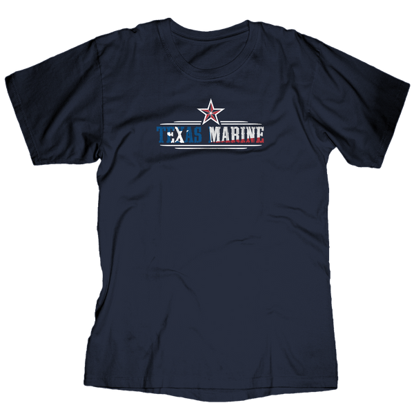 Texas Marine Adult USMC T-Shirt-Navy