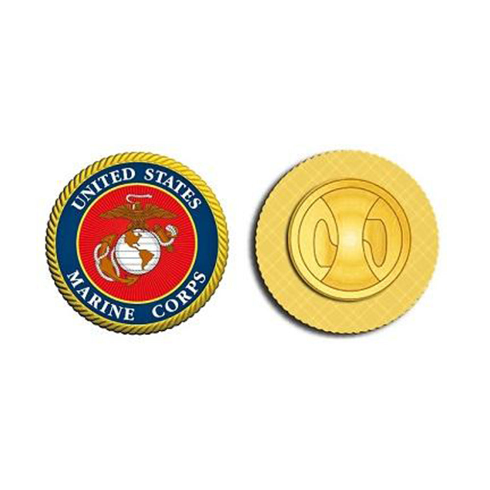 Us Marine Emblem Lapel Pin Frontline Military Apparel