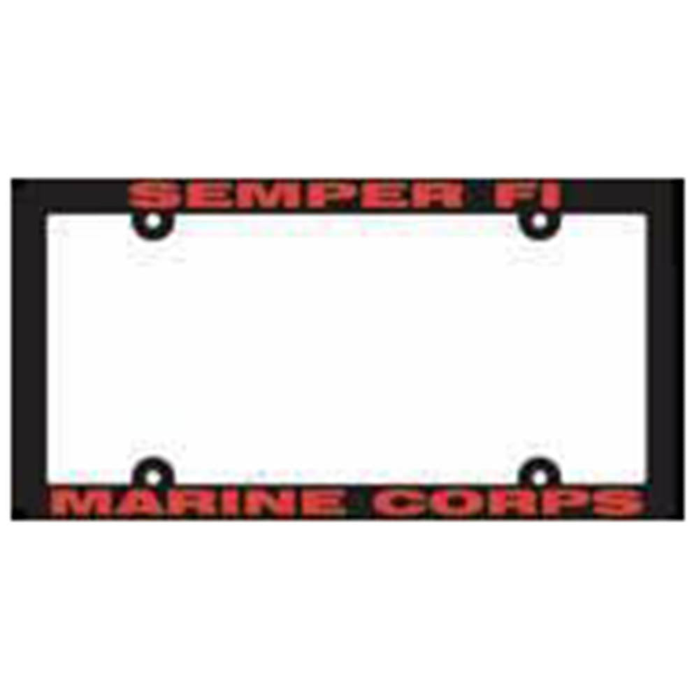 Marines Semper Fi USMC Plastic License Plate Frame