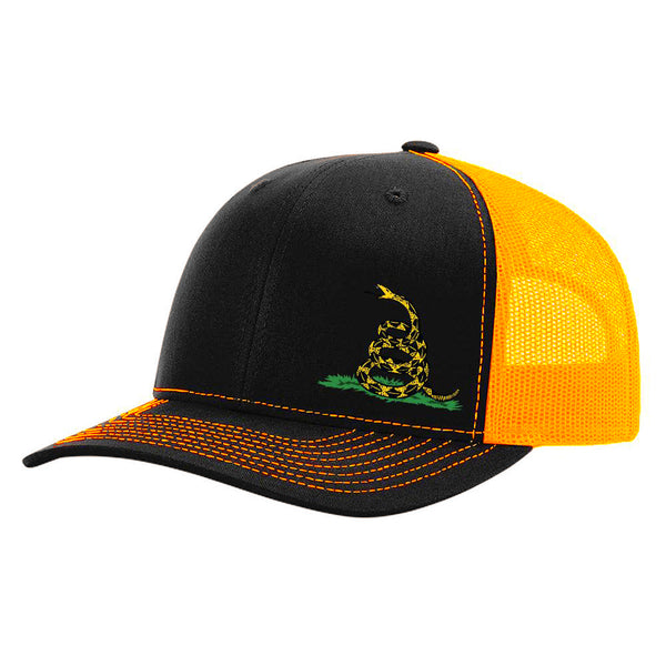 Gadsden 'Don't Tread On Me' Flag Bike Hat Cap Lapel Pin - RFCO