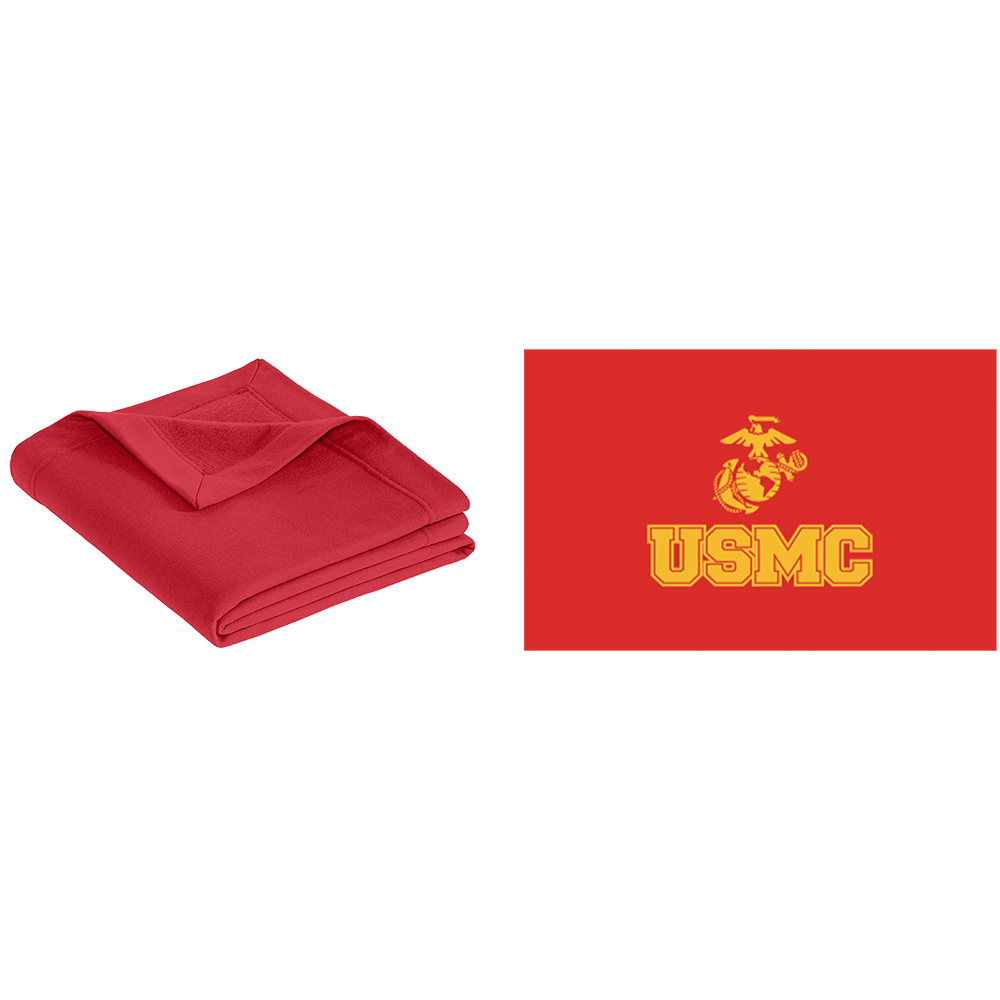 Usmc fleece blanket sale