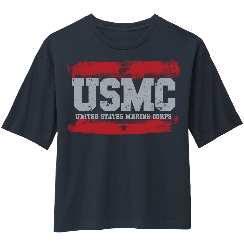 PAINT Ladies USMC Boxy T-Shirt