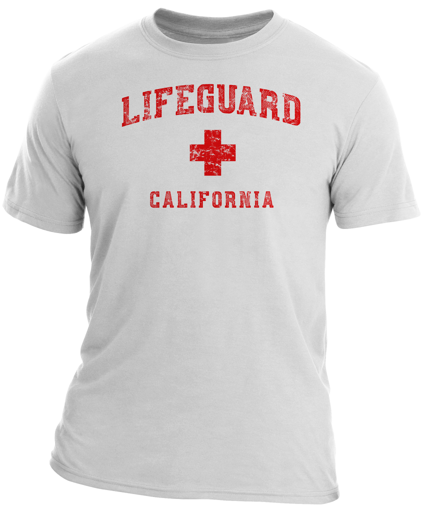 CA Lifeguard Mens Tee - White