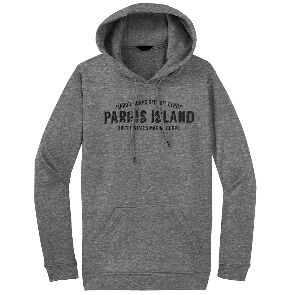MCRD Parris Island USMC Hoodie-Sport Grey