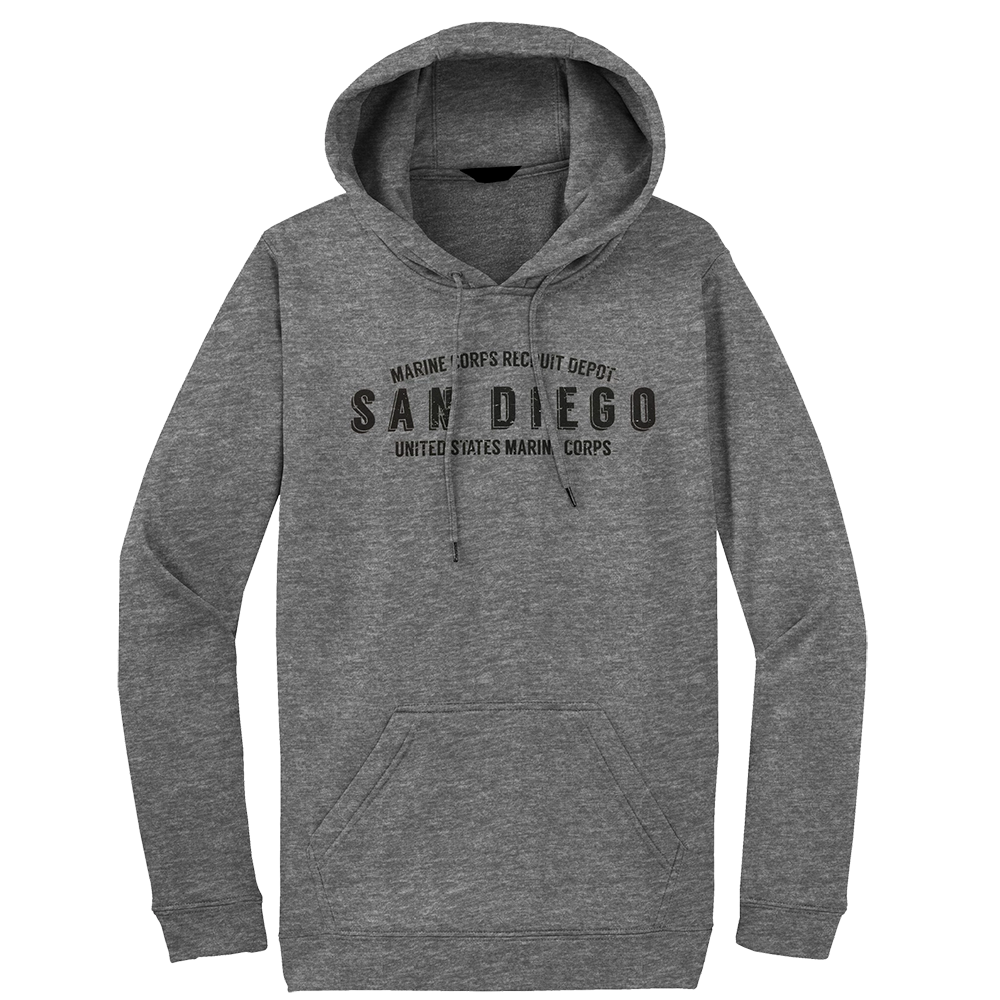 MCRD San Diego USMC Hoodie-Sport Grey