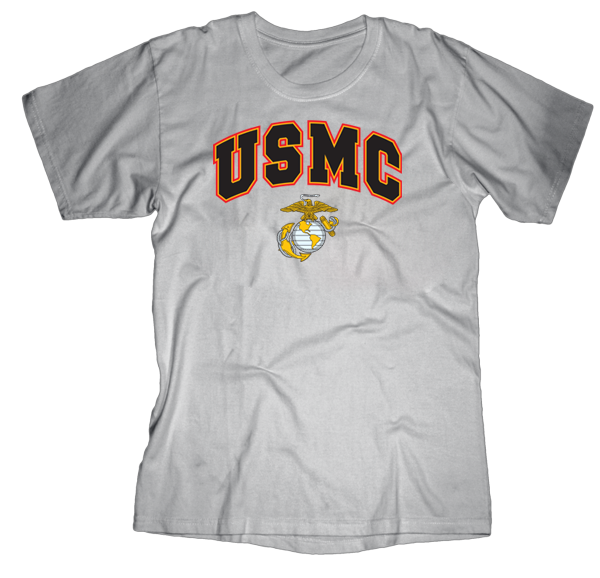 USMC Above EGA Mens Tee-Sport Grey